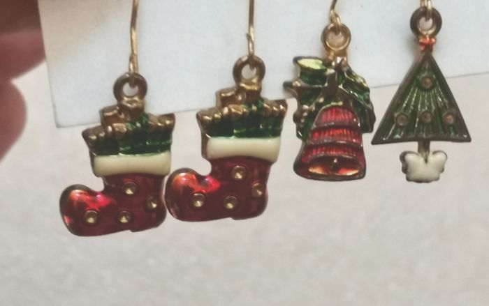 Boucles d'oreille "Noel" - photo numéro 2