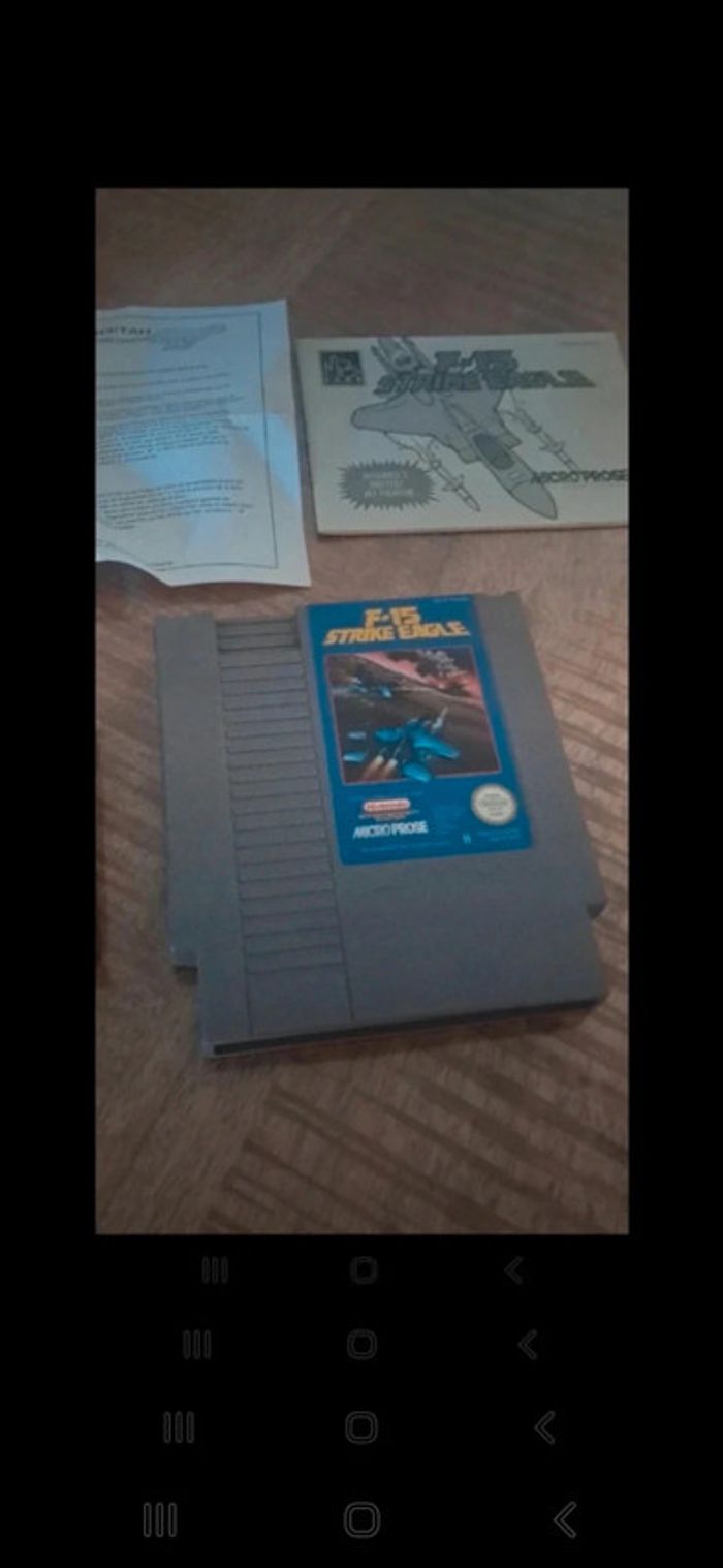F-15 strike eagle nintendo nes en boite - photo numéro 2