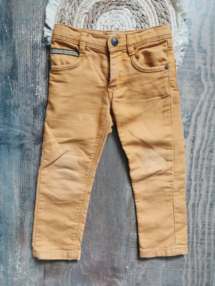 🌺Pantalon Ikks 24mois moutarde bébé garçon - photo numéro 3