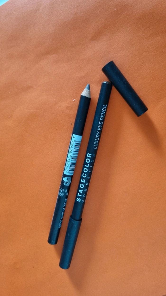 2 crayons khôl yeux maquillage marron - photo numéro 2