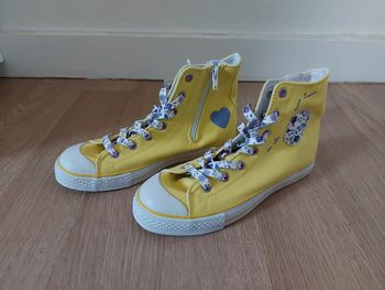 Vertbaudet Baskets montantes Jaune