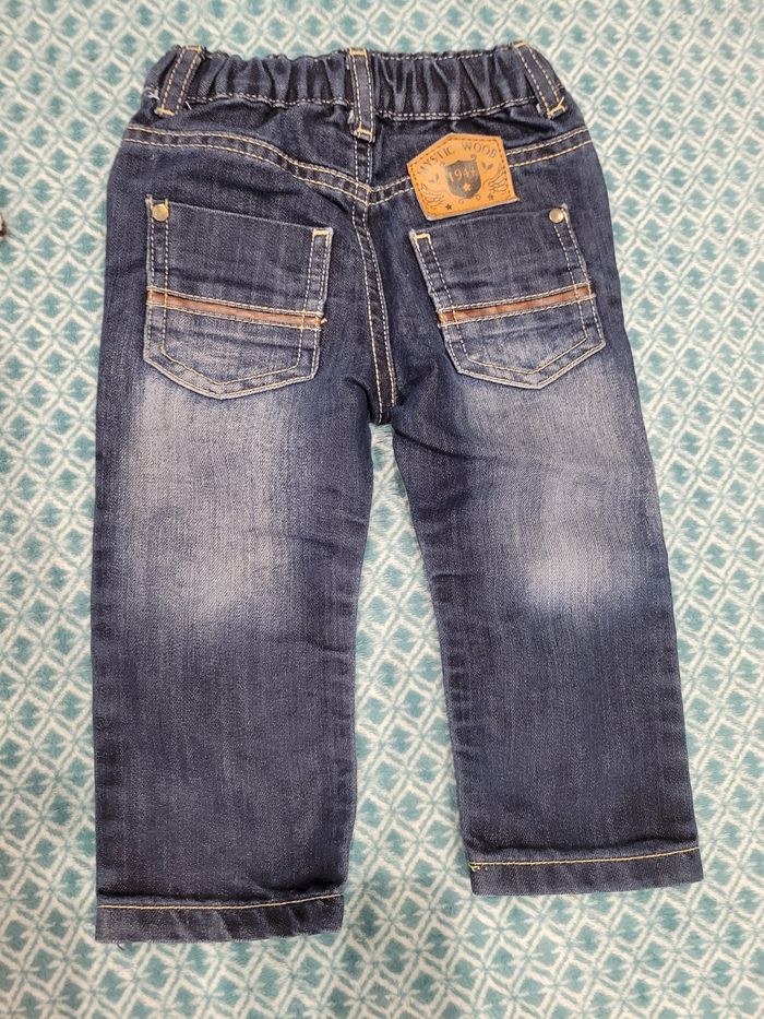 Ensemble T-shirt manches longues + jean 18mois - photo numéro 6