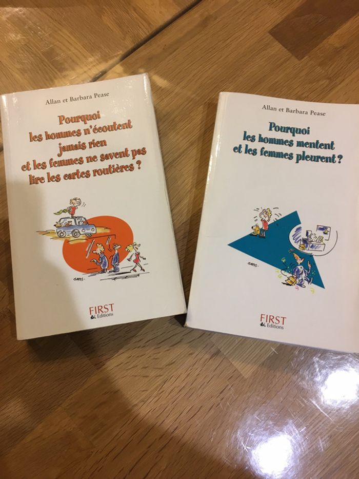 2 livres sur les hommes et les femmes de Allan et Barbara Pease