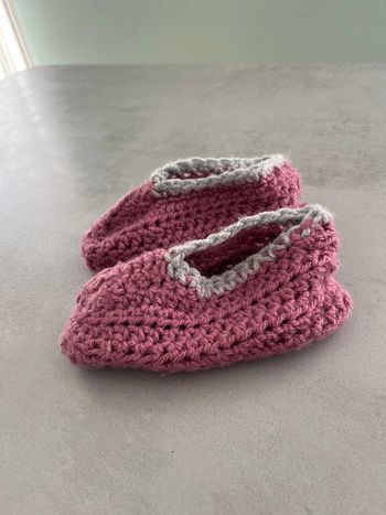 Chaussons au crochet