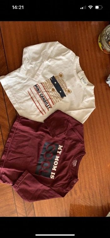 2 tee shirt manches longues
