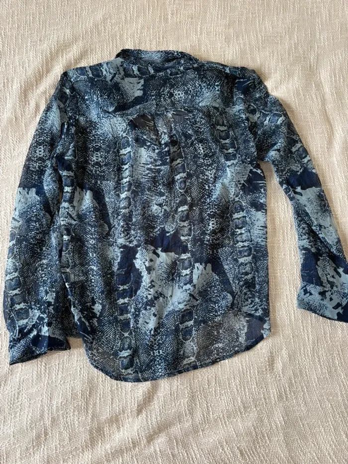 Blouse, DDP, bleu, taille M été - photo numéro 3
