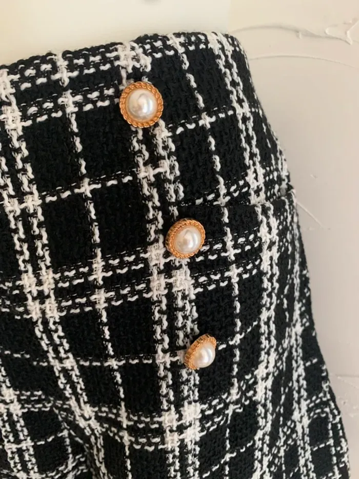 Short Unika Paris tweed taille M 100%polyester - photo numéro 4