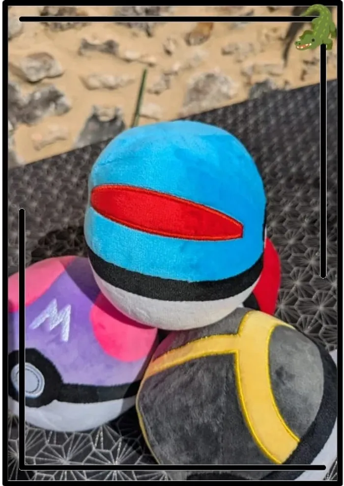 SuperBall en peluche bleu - photo numéro 5