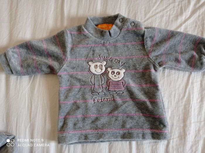 Pyjama hiver bébé fille, taille Naissance 0 mois - photo numéro 2