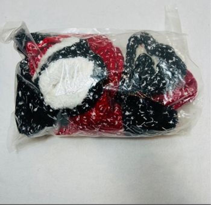 Lot bonnet écharpe moufle Mixte - neuf - tricot - intérieur polaire - photo numéro 3