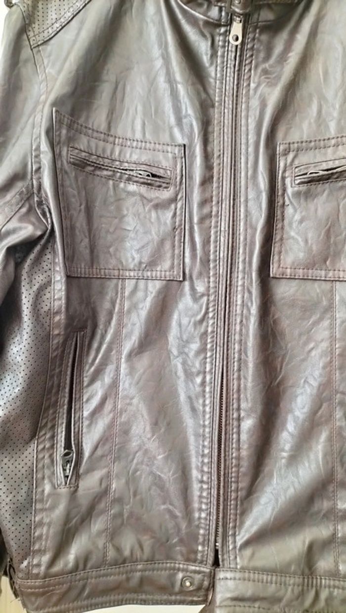 Veste simili cuir T L - photo numéro 5