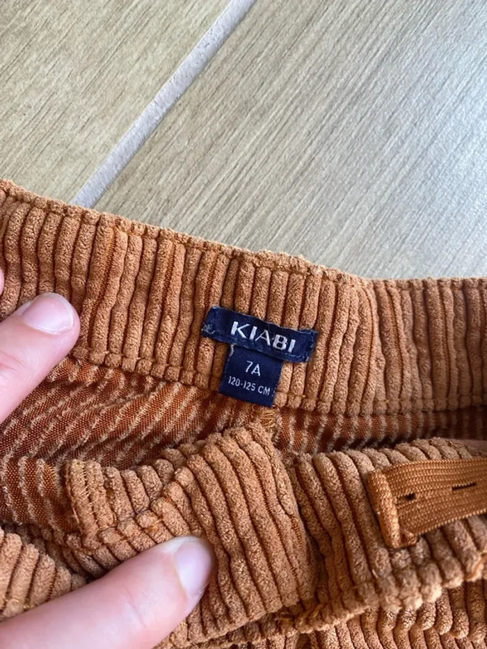 Short côtelé marron 7 ans Kiabi - photo numéro 3