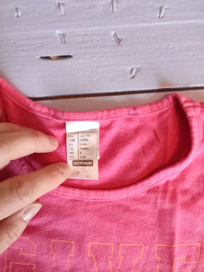 T-shirt rose Decathlon - photo numéro 3