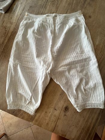 Short ancien coton vintage