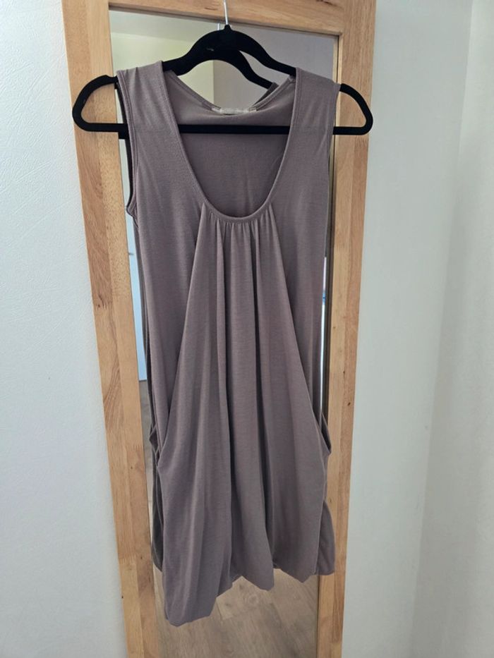 Lot 2 Robe boule taupe pailleté taille 34 3 suissesin extenso - photo numéro 2