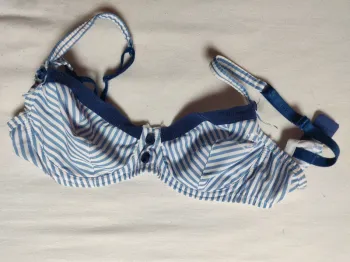 Soutien-gorge IKKS bleu et blanc 90C
