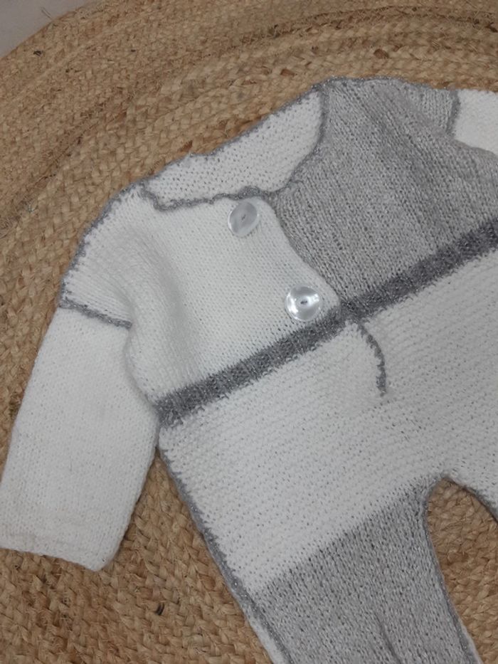 Combipilote en maille et chaussons - photo numéro 3