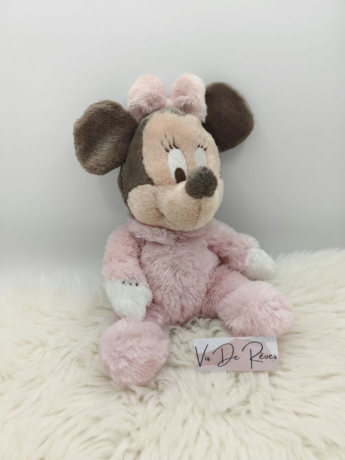 Doudou peluche Minnie Rose clair