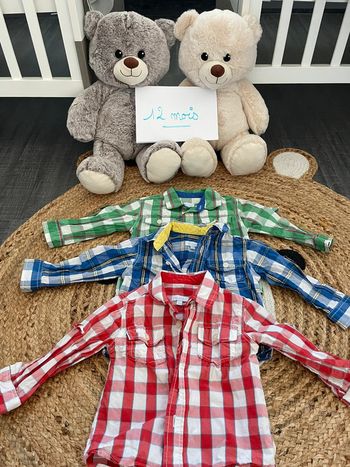 Lot chemise 12 mois