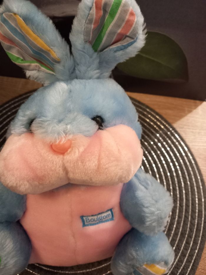 Peluche lapin Boulgom 20cm vintage - photo numéro 2