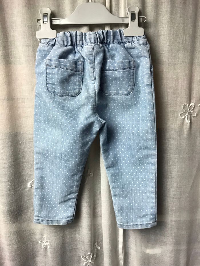 Jeans à pois taché 18 mois Obaibi - photo numéro 4