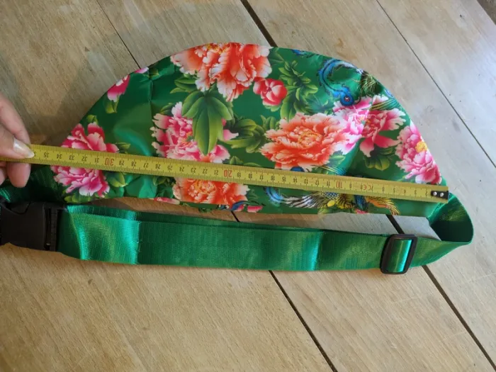 Sac banane fleuri vert – festival, voyage, sport, pratique, tendance - photo numéro 6