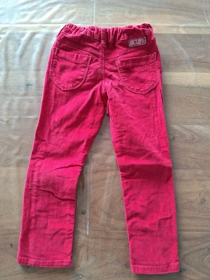 Pantalon fille slim velours Okaïdi 3 ans - photo numéro 3