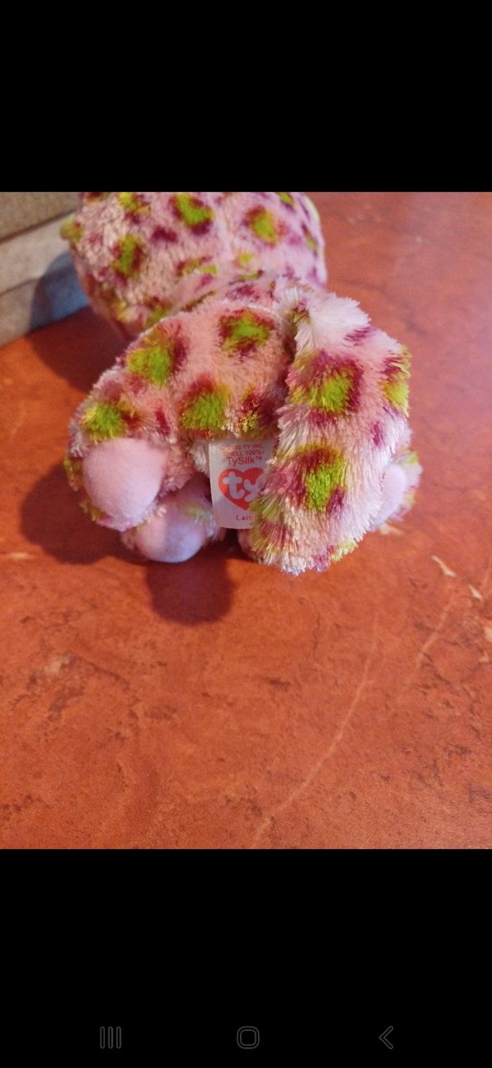 Peluche Ty leopard rose - photo numéro 5