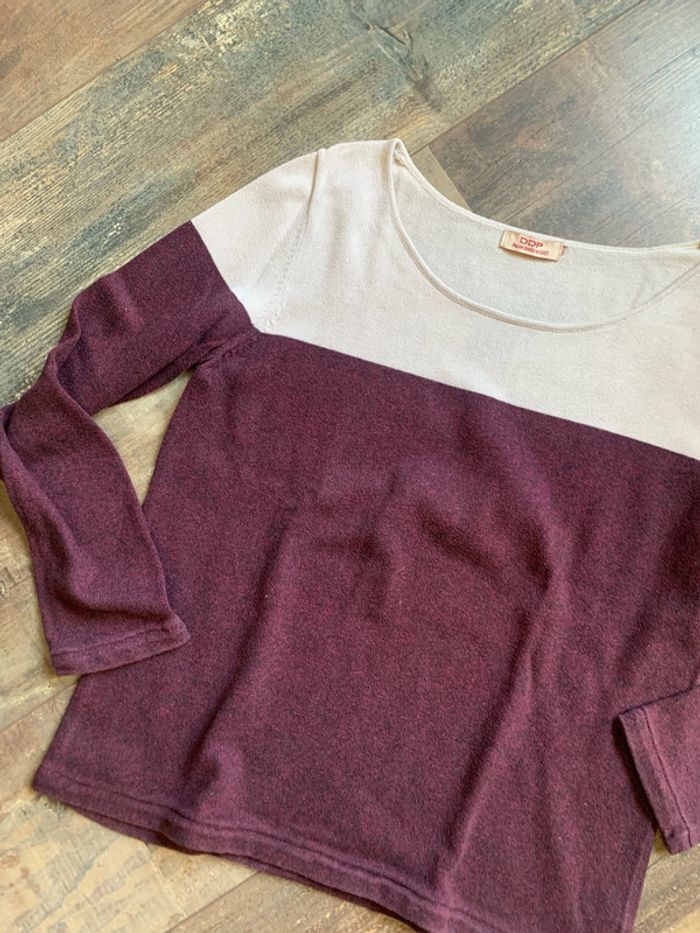 Pull fin bicolore - photo numéro 4