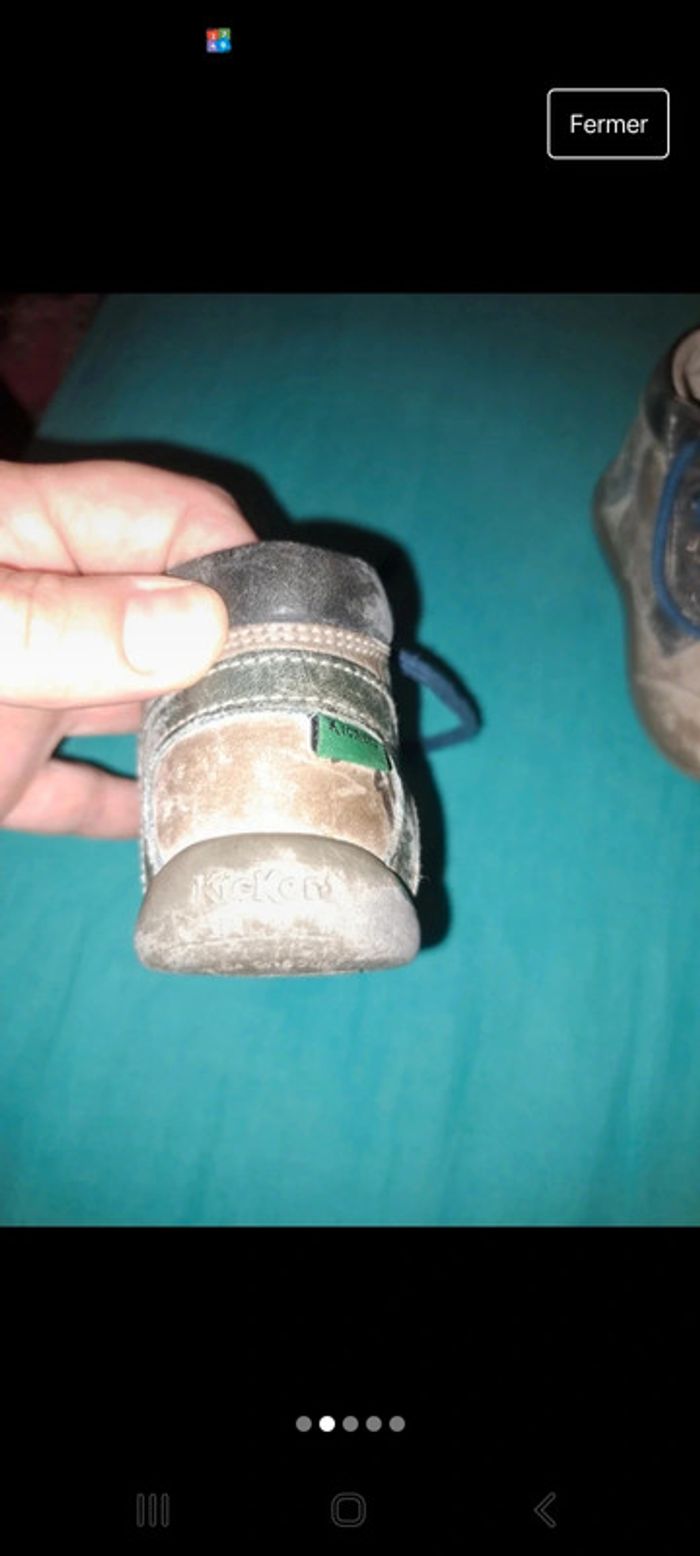 Lot 3 paires chaussures baskets bottines sandalestaille 20 - photo numéro 9