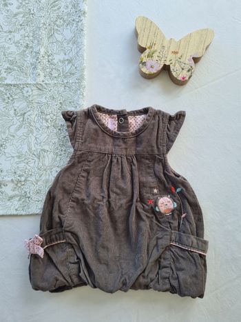 Robe velours sans manches