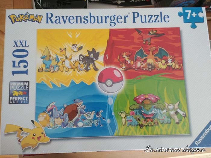 Puzzle Pokémon Ravensburger 150 pièces set de base starter