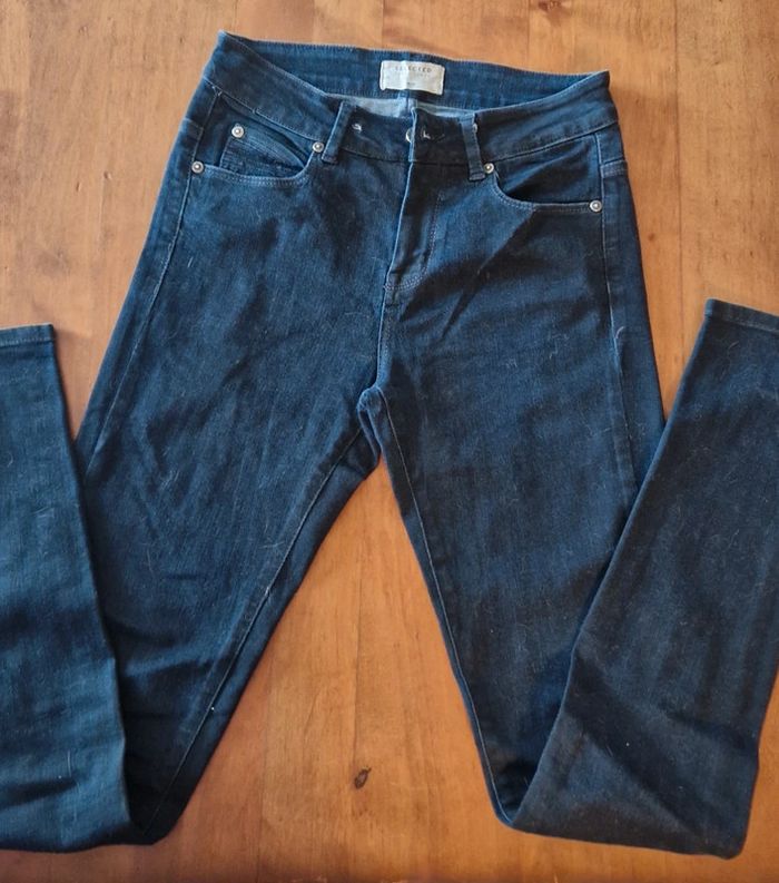 Jeans femme bleu foncé taille 29