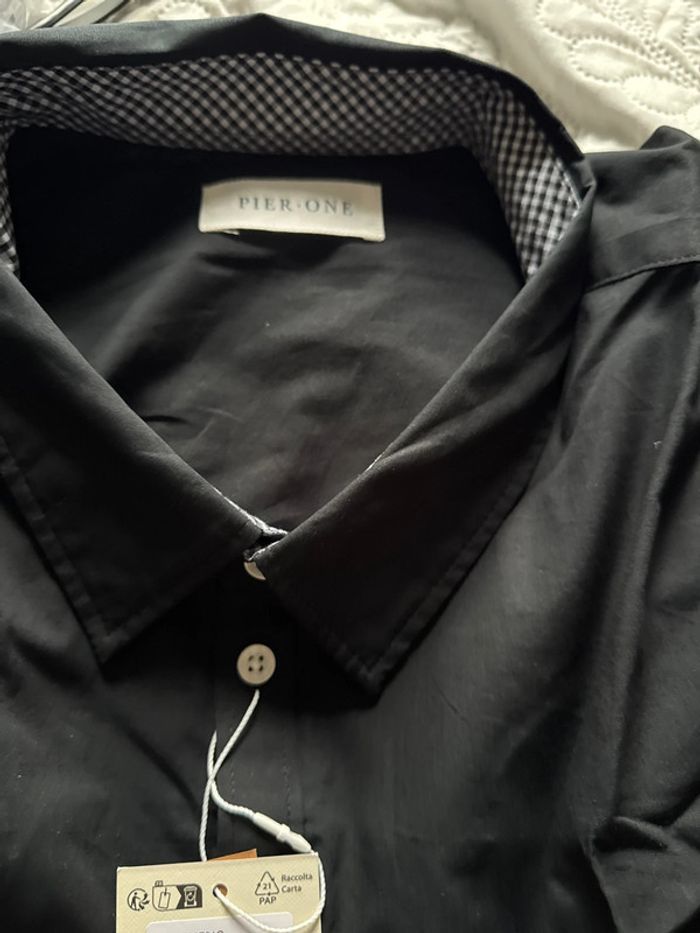 Chemise noir pier one 6XL manche longue - photo numéro 8