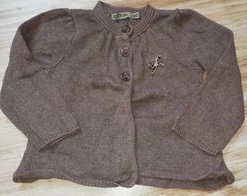 Gilet marron Tape à l'oeil 23 mois Fille
