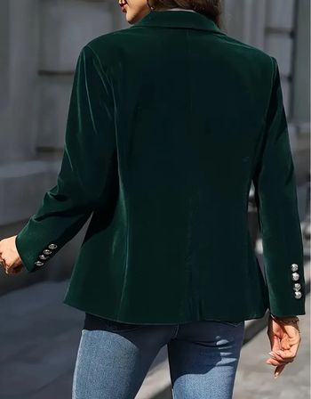 Veste en velours vert