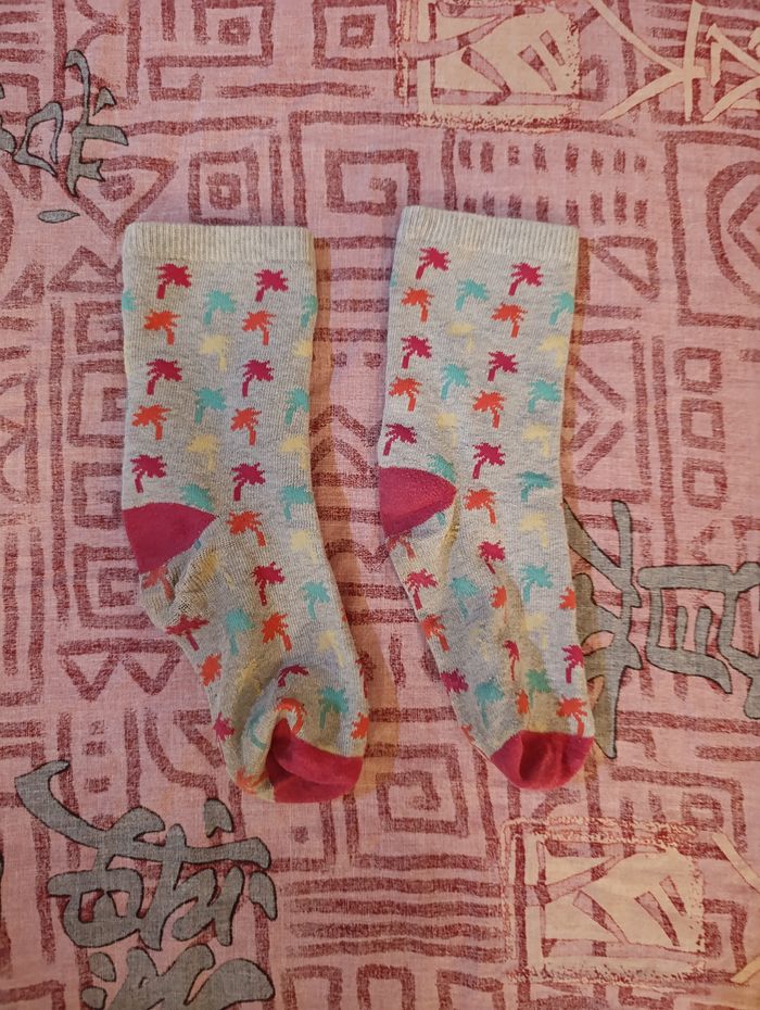 Chaussettes femmes à motifs de palmier - photo numéro 3