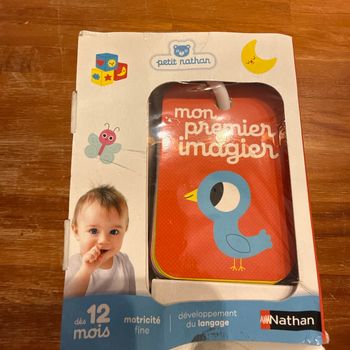 Premier livre illustré 20 carte recto verso petit Nathan
