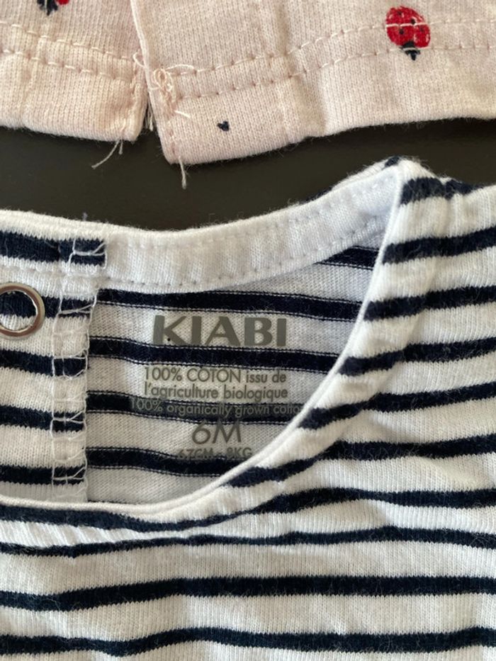 lot de 4 t-shirts 6 mois kiabi - photo numéro 3