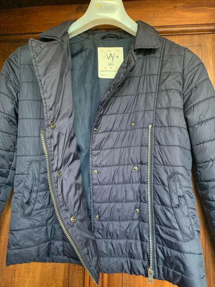 Doudoune bleue ikks - photo numéro 3