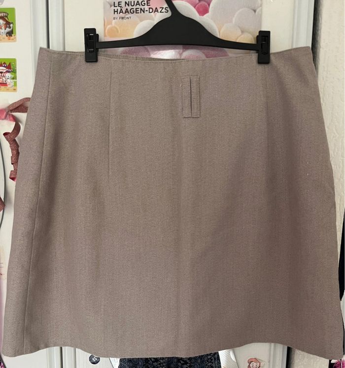 Jupe beige courte vintage, Jennyfer, 40 - photo numéro 5