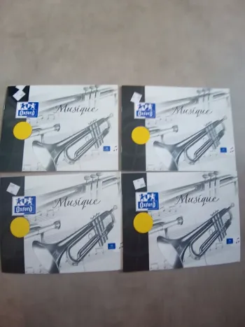 4 cahiers de musique portées neufs