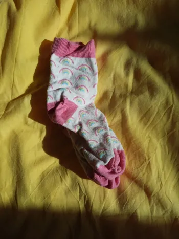 Chaussettes cabaïa arc-en-ciel