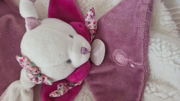 Doudou plat cerise Doudou et cie - photo numéro 2