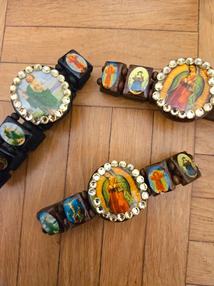 Bracelet artisanale "Milagros" en bois
