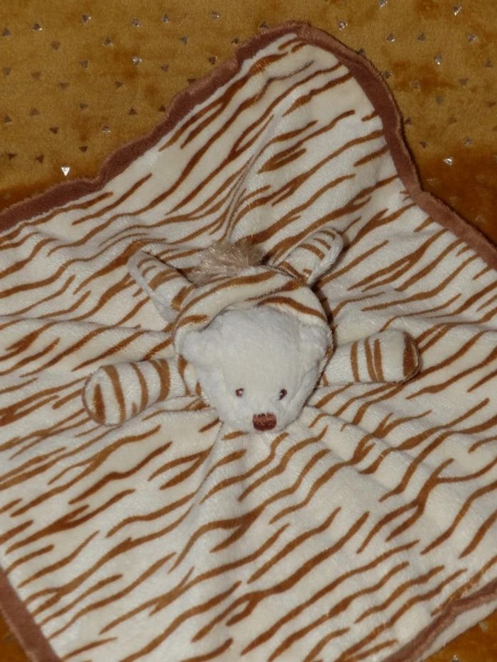 Doudou plat ours déguisé tigre Bukowski 🐯état neuf - photo numéro 2