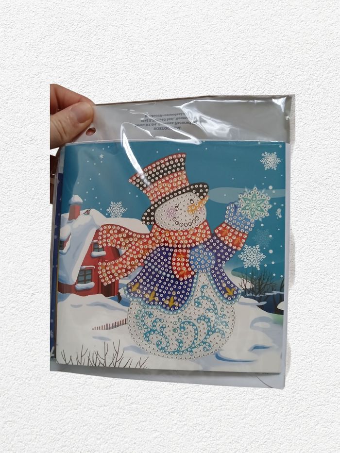 3 cartes et 3 enveloppes et diamant painting