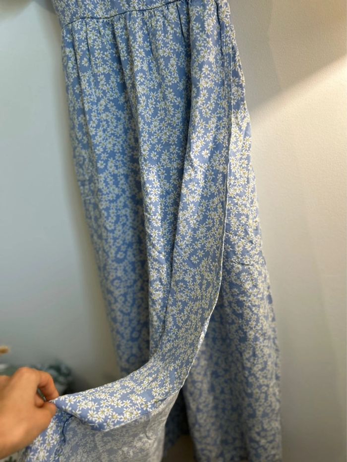 Robe longue fleurie cache-cœur Mango - photo numéro 6