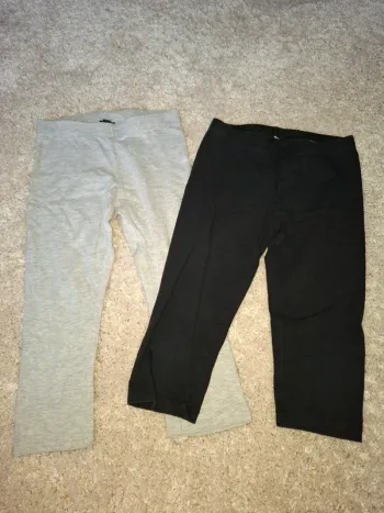 Lot de 2 de leggings 3/4 8 ans