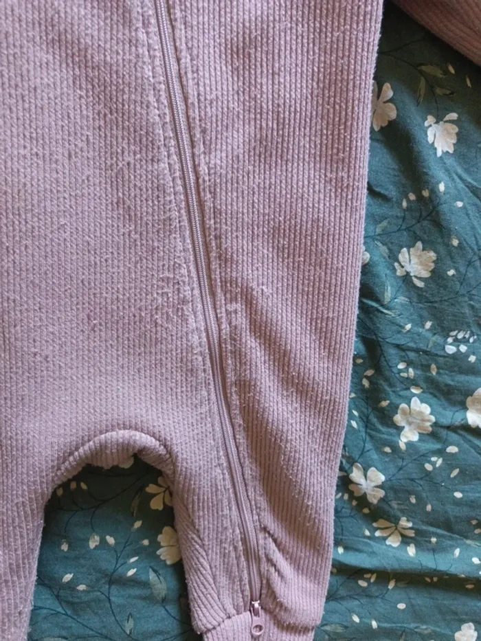 Combinaison hiver oreilles lapin bébé fille 6/9 mois - photo numéro 4